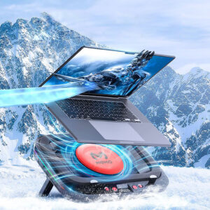Memo FL08 Laptop Cooling Fan - Pendingin Laptop Turbo 2400RPM dengan Kompresi Udara