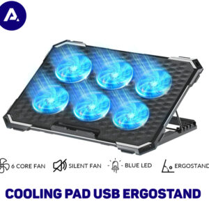 Cooling Pad Laptop F1 / F2 / F62 USB Fan - Kipas Pendingin Portable Ergostand