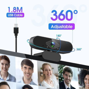 Webcam Laptop 1080P USB – Full HD, Auto Fokus, Mic Jernih